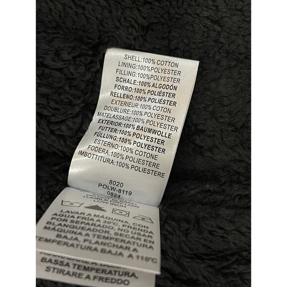 Women's Hooded Shacket Berber Lined Shirt Jacket Large Licorice Root Plaid NWT - Picture 5 of 8